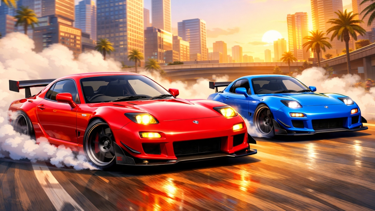 Two RX7 Drifters thumbnail