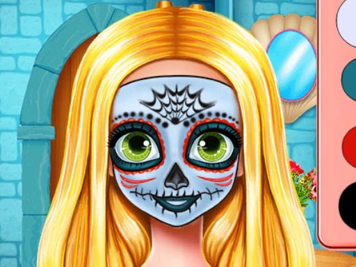 Sisters Halloween Face Paint thumbnail