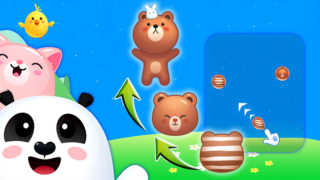 Animal Merge: Bubble Shooter